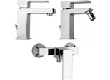 Rubinetteria Bagno Quadrata Bidet, Lavabo E Esterno Doccia | Infinity