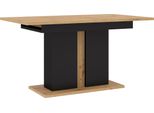 Tavolo Allungabile Nuka I 140 (200) Cm Tavolo Pieghevole, Tavolo Da Cucina, Tavolo Da Pranzo, Rovere Artisan / Nero