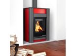Termocamino Hs Flamingo Aquaflam Vario Kalmar 11/7 Kw - Rosso