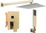 Set Doccia Da Incasso Fenix Gold + Box