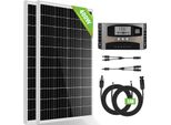 400W Modulo Solare Pannello Solare Monocristallino Sistema Solare Completo Con 40A Caricabatterie Usb Kit Per Camper Camper Balcone Centrale Elettrica 0% Iva
