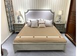 Letto Grigio Confortevole 190 X 210 X 147 Cm Jvmoebel