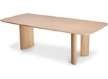 Tavolo Da Pranzo Casa Padrino Colori Naturali 241 X 109,5 X H. 77 Cm - Tavolo Da Cucina Rettangolare In Legno Massiccio - Mobili Per Sala Da Pranzo - Mobili Per Cucina - Mobili - Arredi