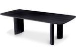 Tavolo Da Pranzo Casa Padrino Nero 241 X 109,5 X H. 77 Cm - Tavolo Da Cucina Rettangolare In Legno Massiccio - Mobili Per La Sala Da Pranzo - Mobili Per La Cucina - Mobili - Arredi