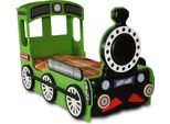 Letto Per Bambini Verde Design Treno Struttura In Legno Letti Per Camerette Per Bambini Lusso