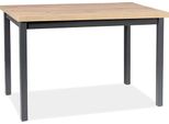 Tavolo Da Pranzo Tavolo Da Cucina Adam 120X68X75Cm Colore Rovere Artisan / Nero
