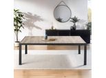 Tavolo Contemporaneo In Alluminio E Vetroceramica - Oviala Tivoli