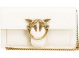 Pinko Borsa A Tracolla Pochette Love One Wallet C White - Antique Gold Avorio