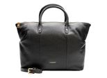 Lazarotti Pelle Borsa A Tracolla Borsa Shopper Bologna Leather Icon-Bag Black Nero