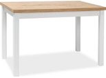 Tavolo Da Pranzo Tavolo Da Cucina Adam 100X60X75Cm Colore Rovere Lancelot / Bianco