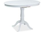 Tavolo Da Pranzo Tavolo Da Cucina Dello 100-129X70X75Cm Bianco Allungabile