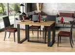 Tavolo Da Pranzo Endo-MöBel Borys Allungabile Fino A 130Cm - 310Cm Tavolo Da Pranzo In Metallo Con Base A Slitta (Rovere Artisan)
