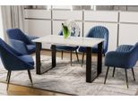Endo-MöBel Tavolo Da Pranzo Cora 130Cm - 210Cm Tavolo Da Corsa Allungabile Tavolo Da Cucina In Metallo (Bianco Lucido)
