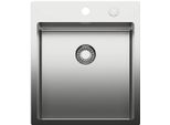 Naber 1013114 Lavello Da Incasso Corno Piu PR3 Da 500 Larghezza Mobile, Acciaio Inox