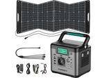 Swarey S500 Pro Power Station Con Generatore Di Energia Solare Con Pannello Solare Da 200W, Generatore Solare Con Uscite Ac Da 500W (1000W Di Picco) Per Campeggio, Camper, Roulotte