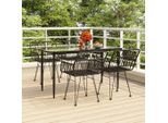 Pratico Set Di Mobili Da Giardino Set Di Mobili Da Balcone Set Da Pranzo Da Giardino 5 Pezzi Nero Poly Rattan - Set Di Mobili Da Giardino ,Mobili Di Design 7970919 3Parcel