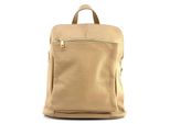 Florence Zaino In Pelle City Zaino Taupe Beige OTF610I