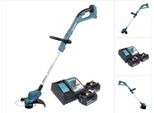 Makita Dur 193 RF2 Tagliabordi A Batteria 18 V 260 Mm + 2X Batteria Ricaricabile 3,0 Ah + Caricabatterie