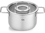 Fissler Pure Collection / Pentola In Acciaio Inox (Ø 20 Cm, 3,6L) Con Coperchio In Vetro, Scala Interna - Induzione
