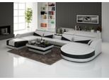 Divano Angolare A Forma Di U Di Colore Bianco 215 X 362 X 207 Cm