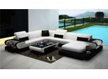 Divano Angolare Bianco A Forma Di U 325 X 396 X 195 Cm