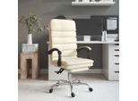 The Living Store Sedia Da Ufficio Con Funzione Massaggio In Ecopelle Crema