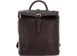 Saddler Pelle Zaino Per Laptop Zaino Con Scomparto Per Laptop Palermo Backpack Dark Brown Marrone Scuro