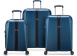 Delsey Paris Carrello Promenade Hard 2.0 Expandable 4 Double Rolls Trolley L / M / S L Blue Blu Scuro