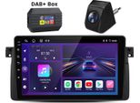 Android13 1+32G Carplay Dab+ Radio 4Kern FüR Bmw 3Er E46 1998-2006 Gps 9''Navi Bt Camera Swc Wifi 2DIN