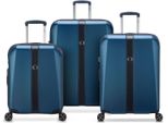 Delsey Paris Carrello Promenade Hard 2.0 Expandable 4 Double Rolls Trolley L / M / S L Blue Blu Scuro