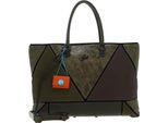Gabs Pelle Borsa A Tracolla Rioko Momu Sendai Black Shoulder Bag Verde Oliva