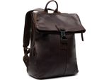 The Chesterfield Brand Pelle Zaino Per Il Tempo Libero Zaino Con Scomparto Per Laptop Savona Backpack 16,8L Brown Marrone Scuro