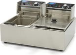 Maxima - Friggitrice Gastro - 2 X 6 L - 2 Cestelli - Fino A 2,4 Kg Di Patatine Fritte