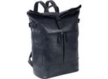 Mustang Pelle Zaino Per Il Tempo Libero Zaino Natal Tabuk Backpack Navy Blu Scuro