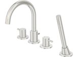 Steinberg SéRie 100 Robinetterie De Baignoire, Montage Sur Bord De Baignoire, 4 Trous, Saillie : 192Mm, 1002400BN, 1002400BN