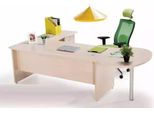 Scrivania Ad Angolo Cassettiera Ufficio Beige Esclusivo Moderno Jvmoebel