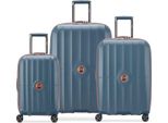 Delsey Paris Carrello Carrousel Expandable 4 Double Rolls Trolley L / M / S L Ultramarine Blue