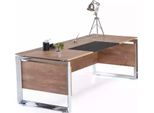 Scrivania Ufficio Legno Marrone Moderno Jvmoebel