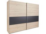 Armadio Ad Ante Scorrevoli Angie Dimensioni Dell'armadio Selezionabili Rovere Hickory / Grafite, 225X65X210Cm