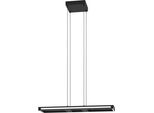Eglo Connect.Z Smart-Home Led A Sospensione Salvilanias-Z, Lampada A Sospensione In Metallo, Zigbee, App E Controllo Vocale Alexa, Cct, Dimmerabile, Nero, 77 Cm