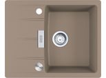 Franke Maris Centro Lavello Da Incasso Fragranit Cng 611-62 Manopola Cashmere Acciaio Inox Da 45 Cm 114.0681.430