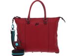 Gabs Pelle Borsa A Tracolla G3 Plus Tg Bull Black Shoulder Bag Fire Rosso