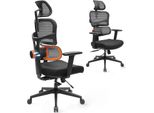 Sedia Da Ufficio Sedia Da Scrivania Ergonomica, Sedia Per Computer Con Schienale Alto Con Supporto Lombare Unico Regolabile, Profondità Dello Schienale E Della Seduta, Funzione Di Inclinazione, Poggiatesta