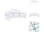 Vidaxl Tenda Pop-Up Per Feste Con Pareti Laterali Pieghevoli 3 X 6 M In Acciaio Bianco - Padiglioni E Tende Per Feste
