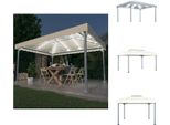 Vidaxl Padiglione Con Luci Led 400X300 Cm In Alluminio Bianco Crema - Padiglioni E Tende Per Feste