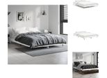 Vidaxl Struttura Letto Bianca 140X190 Cm In Legno - Letti E Strutture Letto