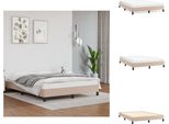 Vidaxl Struttura Letto Cappuccino-Marrone 140X200 Cm In Pelle Finta - Letti E Strutture Letto