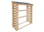 Porta Legna Da Ardere - 1,75 M3 - L86Xl184Xh200 Cm - Porta Legna Da Esterno - Porta Legna Per Giardino - Contenitore Per Biciclette / Capanno - Tetto Impermeabile - Timbela M201