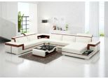 Salotto Angolare Divano Poltrona Imbottita 276 X 349 X 178 Cm