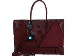 Gabs Pelle Borsa A Tracolla Rioko Momu Sendai Black Shoulder Bag Chianti Bordeaux